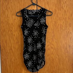 A pea in the pod Black and White Patterned Tank Top